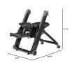imagePeg Perego Siesta Grow with Baby Folding High Chair ampamp Recliner Height Adjustable Quick Clean ampamp Easy Push Wheels for Babies ampamp Toddlers Made in Italy Ambiance Brown WhiteTrue Black Black