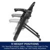 imagePeg Perego Siesta Grow with Baby Folding High Chair ampamp Recliner Height Adjustable Quick Clean ampamp Easy Push Wheels for Babies ampamp Toddlers Made in Italy Ambiance Brown WhiteTrue Black Black