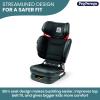 imagePeg Perego Viaggio Flex 120 Booster 4D Total Adjust for Safety ampamp Comfort No Armrests Compact Fold for Travel 40120 lbs Made in Italy Licorice BlackCrystal Black