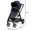 imagePeg Perego Ypsi  Compact Single to Double Stroller  Compatible with All Primo Viaggio Infant Car Seats ampamp Ypsi Bassinets  Made in Italy  Blue Shine Blue ampamp CopperBlue Shine
