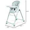 imagePrima Pappa Zero 3  High Chair  for Children Newborn to 3 Years of Age  Made in Italy  Gold White ampamp GoldLinear Grey