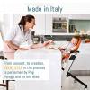 imageSiesta  Multifunctional Compact Folding High Chair  From Birth to Toddler  Recliner and High Chair  Made in Italy  Cacao Brown