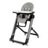 imagePeg Perego Siesta Grow with Baby Folding High Chair ampamp Recliner Height Adjustable Quick Clean ampamp Easy Push Wheels for Babies ampamp Toddlers Made in Italy Ambiance Brown WhiteAmbiance Grey Grey
