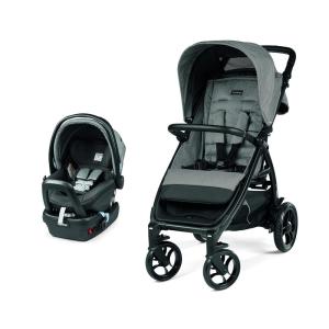 imagePeg Perego Booklet 50 Travel System  Includes Booklet 50 Baby Stroller and The Primo Viaggio 435 Infant Car Seat  Made in Italy  Atmosphere Grey