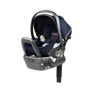 imagePeg Perego Primo Viaggio 435 Lounge  Reclining Rear Facing Infant Car Seat  Includes Base with Load Leg ampamp AntiRebound Bar  for Babies 4 to 35 lbs  Made in Italy  True Black BlackBlue Shine