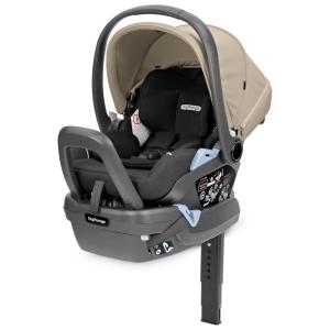 imagePeg Perego Primo Viaggio 435 Lounge  Reclining Rear Facing Infant Car Seat  Includes Base with Load Leg ampamp AntiRebound Bar  for Babies 4 to 35 lbs  Made in Italy  True Black BlackVanilla Blend