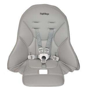 imagePeg Perego SiestaPrima Pappa Zero 3 high chair replacement upholstery with seat belt Ice GreyIce Grey
