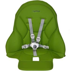imagePeg Perego SiestaPrima Pappa Zero 3 high chair replacement upholstery with seat belt Ice GreyMela Green