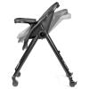 imagePeg Perego Living Grow with Baby Folding High Chair ampamp Recliner Height Adjustable Quick Clean ampamp Easy Push Wheels for Babies ampamp Toddlers Made in Italy True BlackTrue Black