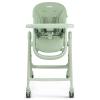 imagePeg Perego Living Grow with Baby Folding High Chair ampamp Recliner Height Adjustable Quick Clean ampamp Easy Push Wheels for Babies ampamp Toddlers Made in Italy True BlackSage