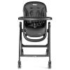 imagePeg Perego Living Grow with Baby Folding High Chair ampamp Recliner Height Adjustable Quick Clean ampamp Easy Push Wheels for Babies ampamp Toddlers Made in Italy True BlackTrue Black