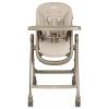 imagePeg Perego Living Grow with Baby Folding High Chair ampamp Recliner Height Adjustable Quick Clean ampamp Easy Push Wheels for Babies ampamp Toddlers Made in Italy True BlackSpace Sand