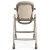imagePeg Perego Living Grow with Baby Folding High Chair ampamp Recliner Height Adjustable Quick Clean ampamp Easy Push Wheels for Babies ampamp Toddlers Made in Italy True BlackSpace Sand