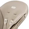 imagePeg Perego Living Grow with Baby Folding High Chair ampamp Recliner Height Adjustable Quick Clean ampamp Easy Push Wheels for Babies ampamp Toddlers Made in Italy True BlackSpace Sand