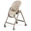 imagePeg Perego Living Grow with Baby Folding High Chair ampamp Recliner Height Adjustable Quick Clean ampamp Easy Push Wheels for Babies ampamp Toddlers Made in Italy True BlackSpace Sand