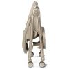 imagePeg Perego Living Grow with Baby Folding High Chair ampamp Recliner Height Adjustable Quick Clean ampamp Easy Push Wheels for Babies ampamp Toddlers Made in Italy True BlackSpace Sand