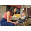 imagePeg Perego Poke High Chair  Modern and Easy to Clean  from 6 to 36 Months  Frosty Green Soft SageMidnight Sky