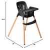 imagePeg Perego Poke High Chair  Modern and Easy to Clean  from 6 to 36 Months  Frosty Green Soft SageMidnight Sky
