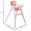 imagePeg Perego Poke High Chair  Modern and Easy to Clean  from 6 to 36 Months  Frosty Green Soft SageRose Madder