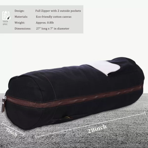 IUGA Yoga Mat Bag with Large Size Pocket &amp; Inner Zipper Pocket, Yoga Carrier Bag Fit Most Yoga Mat Size