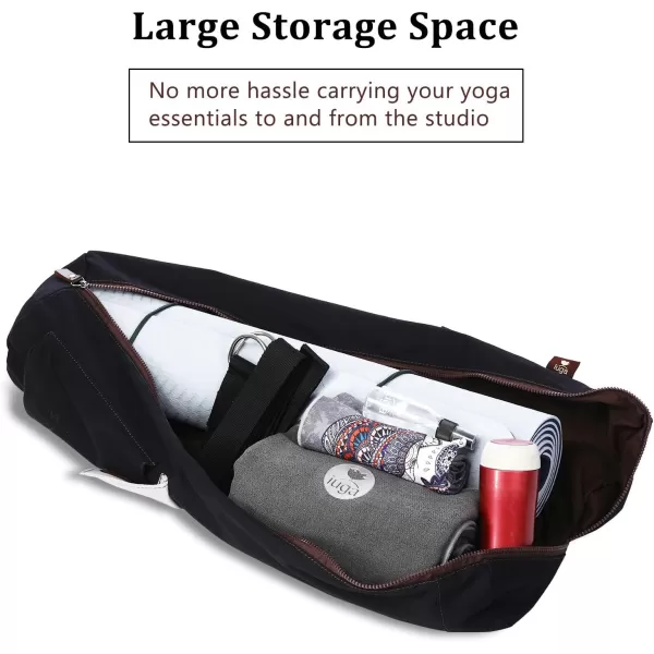 IUGA Yoga Mat Bag with Large Size Pocket &amp; Inner Zipper Pocket, Yoga Carrier Bag Fit Most Yoga Mat Size