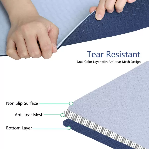 IUGA Yoga Mat Non Slip Anti-tear Yoga Mats Eco Friendly Hot Yoga Mat Thick Workout &amp; Exercise Mat for Yoga, Pilates and Fitness 