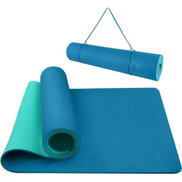 IUGA Yoga Mat Non Slip Anti-tear Yoga Mats Eco Friendly Hot Yoga Mat Thick Workout &amp; Exercise Mat for Yoga, Pilates and Fitness 