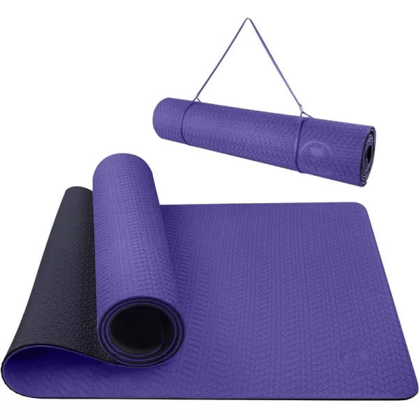 IUGA Yoga Mat Non Slip Anti-tear Yoga Mats Eco Friendly Hot Yoga Mat Thick Workout &amp; Exercise Mat for Yoga, Pilates and Fitness 