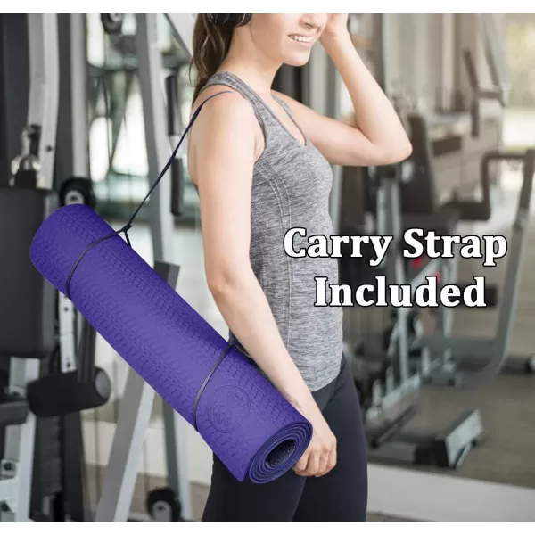 IUGA Yoga Mat Non Slip Anti-tear Yoga Mats Eco Friendly Hot Yoga Mat Thick Workout &amp; Exercise Mat for Yoga, Pilates and Fitness 