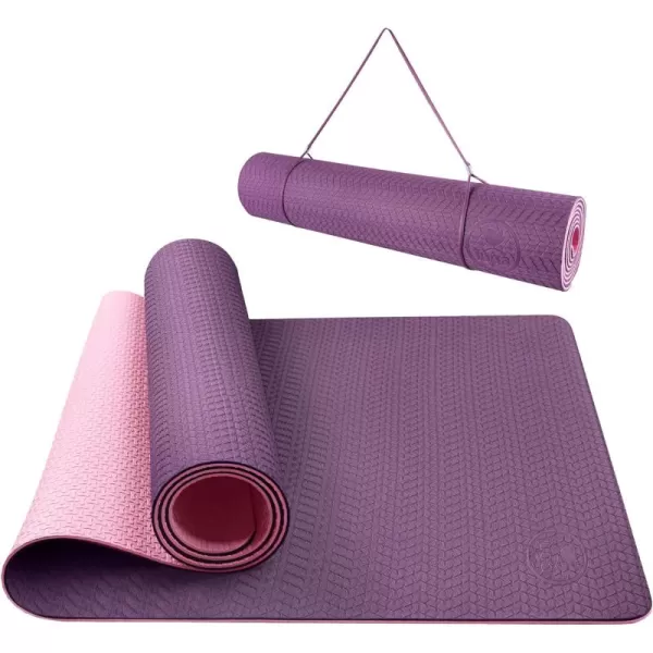 IUGA Yoga Mat Non Slip Anti-tear Yoga Mats Eco Friendly Hot Yoga Mat Thick Workout &amp; Exercise Mat for Yoga, Pilates and Fitness