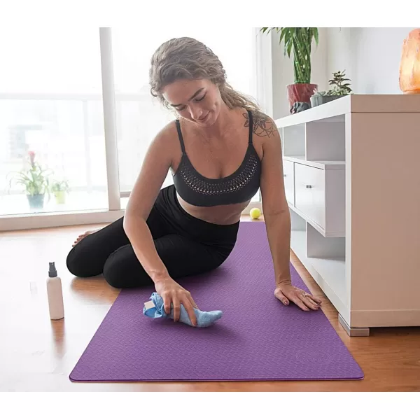IUGA Yoga Mat Non Slip Anti-tear Yoga Mats Eco Friendly Hot Yoga Mat Thick Workout &amp; Exercise Mat for Yoga, Pilates and Fitness 