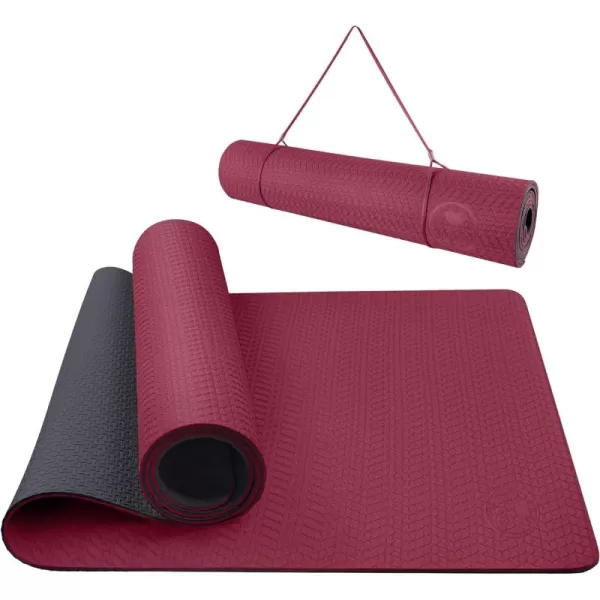 IUGA Yoga Mat Non Slip Anti-tear Yoga Mats Eco Friendly Hot Yoga Mat Thick Workout &amp; Exercise Mat for Yoga, Pilates and Fitness 