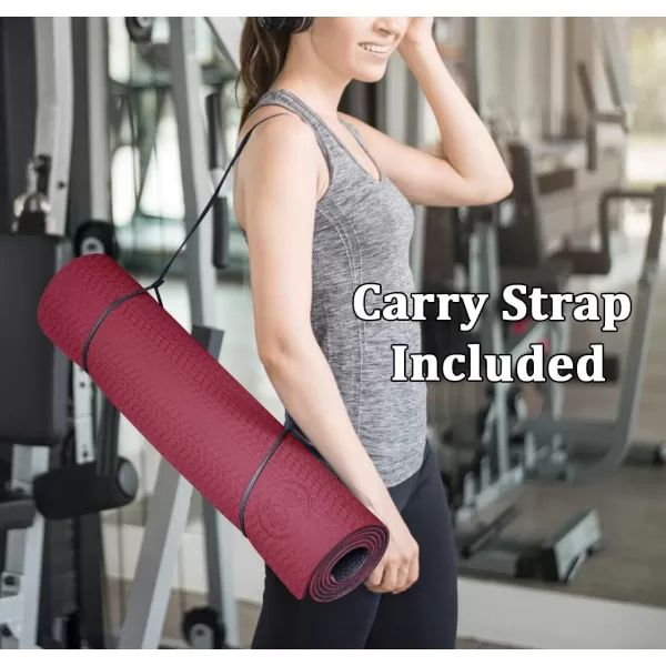 IUGA Yoga Mat Non Slip Anti-tear Yoga Mats Eco Friendly Hot Yoga Mat Thick Workout &amp; Exercise Mat for Yoga, Pilates and Fitness 