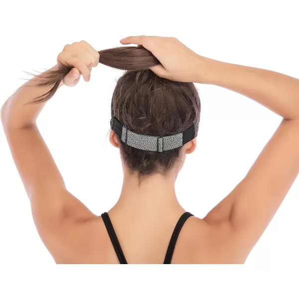 IUGA Adjustable Headbands for Women Non Slip Stretchy Workout Sweatbands for Sports Yoga Fitness Running Hairbands Bike Helmet Friendly Fits All Women &amp; Men