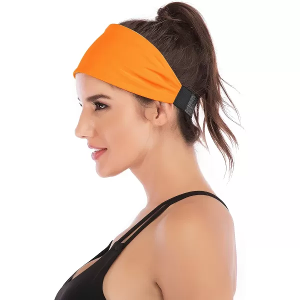 IUGA Adjustable Headbands for Women Non Slip Stretchy Workout Sweatbands for Sports Yoga Fitness Running Hairbands Bike Helmet Friendly Fits All Women &amp; Men