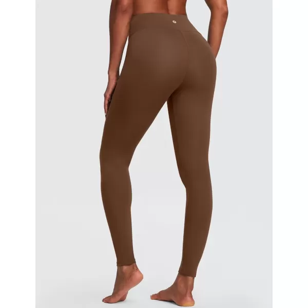 imageIUGA High Waisted Leggings for Women Running Workout Leggings with Inner Pocket Yoga Pants for WomenChestnut