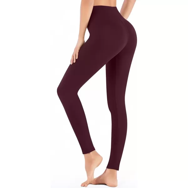 imageIUGA High Waisted Leggings for Women Running Workout Leggings with Inner Pocket Yoga Pants for WomenDark Violet