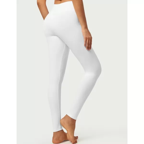 imageIUGA High Waisted Leggings for Women Running Workout Leggings with Inner Pocket Yoga Pants for WomenSnow