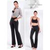 imageIUGA Bootcut Yoga Pants with Pockets for Women Wide Leg Pants High Waist Workout Pants Tummy Control Work Pants 4 PocketsBlack 30inseam