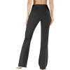 imageIUGA Bootcut Yoga Pants with Pockets for Women Wide Leg Pants High Waist Workout Pants Tummy Control Work Pants 4 PocketsCharcoal 30inseam
