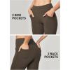 imageIUGA Bootcut Yoga Pants with Pockets for Women Wide Leg Pants High Waist Workout Pants Tummy Control Work Pants 4 PocketsCoffee 30inseam