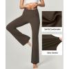 imageIUGA Bootcut Yoga Pants with Pockets for Women Wide Leg Pants High Waist Workout Pants Tummy Control Work Pants 4 PocketsCoffee 30inseam