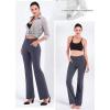 imageIUGA Bootcut Yoga Pants with Pockets for Women Wide Leg Pants High Waist Workout Pants Tummy Control Work Pants 4 PocketsGray 30inseam