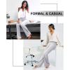 imageIUGA Bootcut Yoga Pants with Pockets for Women Wide Leg Pants High Waist Workout Pants Tummy Control Work Pants 4 PocketsLight Gray 30inseam