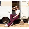 imageIUGA Bootcut Yoga Pants with Pockets for Women Wide Leg Pants High Waist Workout Pants Tummy Control Work Pants 4 PocketsMaroon 30inseam
