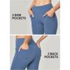 imageIUGA Bootcut Yoga Pants with Pockets for Women Wide Leg Pants High Waist Workout Pants Tummy Control Work Pants 4 PocketsOasis Blue 30inseam