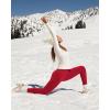 imageIUGA Fleece Lined Leggings with Pockets for Women Thermal Leggings for Women High Waisted Yoga Pants Winter Workout LeggingsBright Red