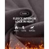 imageIUGA Fleece Lined Leggings with Pockets for Women Thermal Leggings for Women High Waisted Yoga Pants Winter Workout LeggingsCoffee