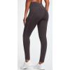 imageIUGA Fleece Lined Leggings with Pockets for Women Thermal Leggings for Women High Waisted Yoga Pants Winter Workout LeggingsCoffee