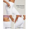 imageIUGA Fleece Lined Leggings with Pockets for Women Thermal Leggings for Women High Waisted Yoga Pants Winter Workout LeggingsIvory